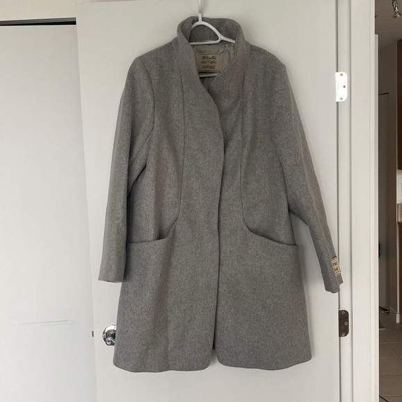 Wilfred The Cacoon Coat New-Virgin Wool, Size L, Heather Light Grey - Picture 9 of 16